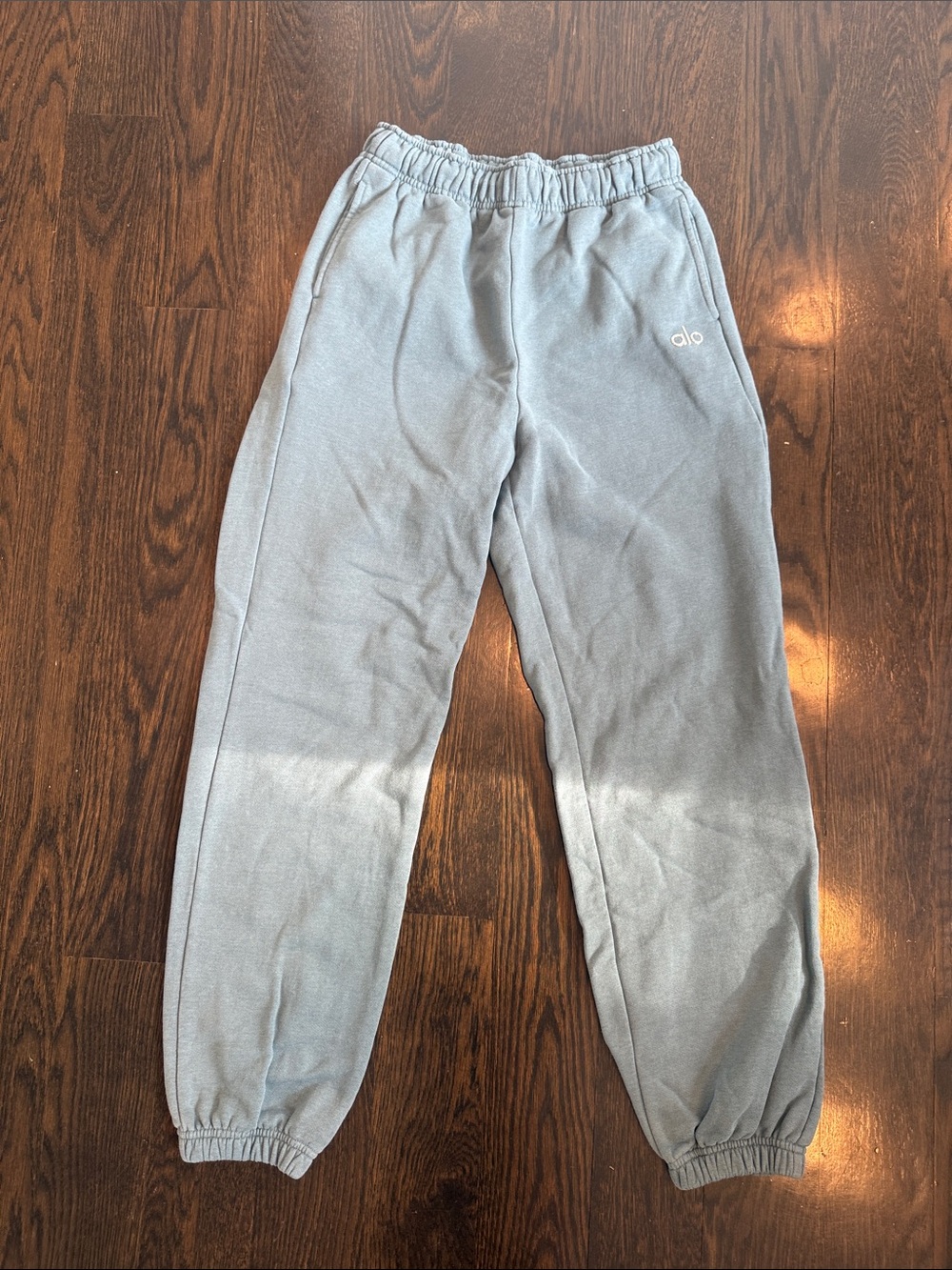 ALO Yoga Accolade green blue Elastic Waist SweatPants